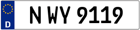 Trailer License Plate